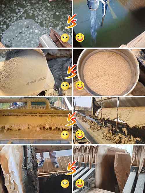 Performans Kompare de Polyacrylamide (PAM) nan tretman Wastewater ak Sludge Dewatering: 4 Tipik Ledye