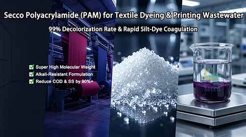 Polyacrylamide: yon Solisyon miltiplikasyon pou prensip tèks ak rūpni Dyeing
