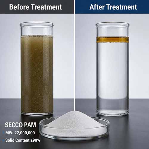 Aplikasyon de Polyacrylamide nan Tratman Nèt ak Separasyon Oil-dlo